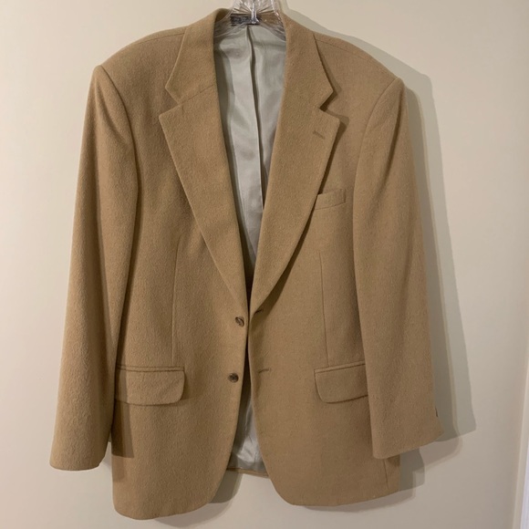 Men’s Camel Hair Sport Coat, size 40R, Club Room - Picture 2 of 16